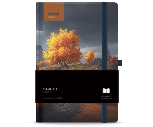 Blok TREES Serenity A6 linka s gumou