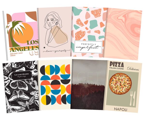 Záznamní kniha A5 96l 60g ECO23 čtv.