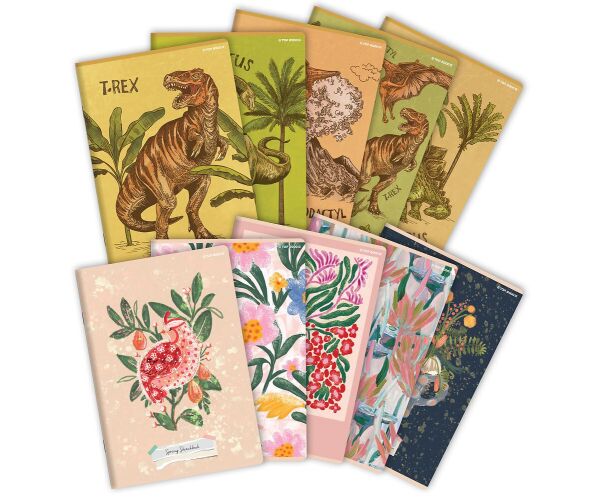 Sešit A5 60 listů Dino & Spring čtv.