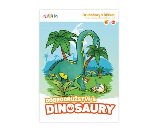 Omalovánky dobrodružství s dinosaury