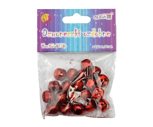 Rolničky červené 1,5 cm 20 ks