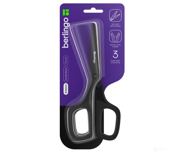 Kancelářské nůžky 17.5 cm Berlingo Double Black