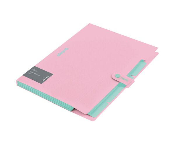 Desky s klipem Berlingo Haze lososové A4