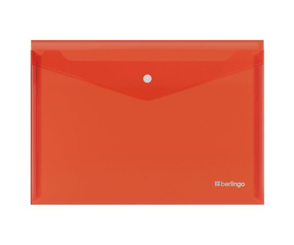 Desky s drukem Berlingo A4 Semi Clear Red
