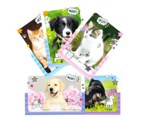 Pohlednice dětské Zvířátka