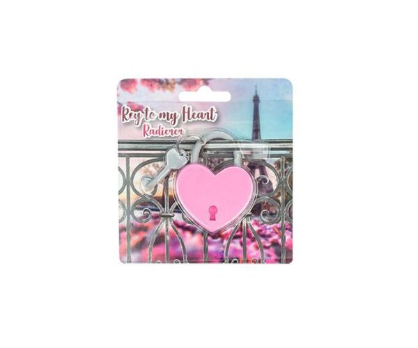 Dekorační pryž Visací zámek - srdce