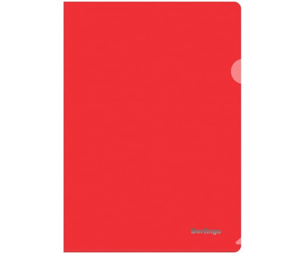 Zakládací obal L Berlingo Starlight červený průhledný A4