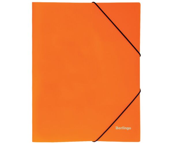 Desky s gumou Berlingo Neon oranžové A4