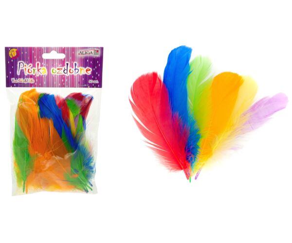 Peříčka dekorační mix 50ks