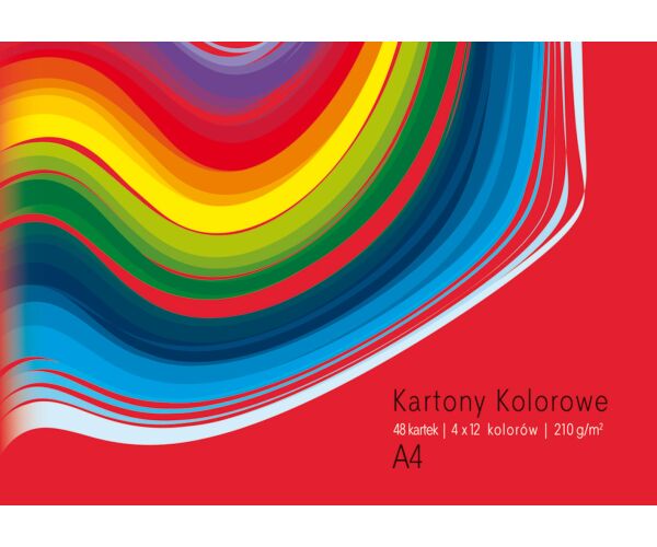 Skicák A4/48l 210g barevný mix 4x12 bárev