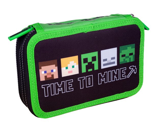MINECRAFT penál 3 zipy Alex&Steven