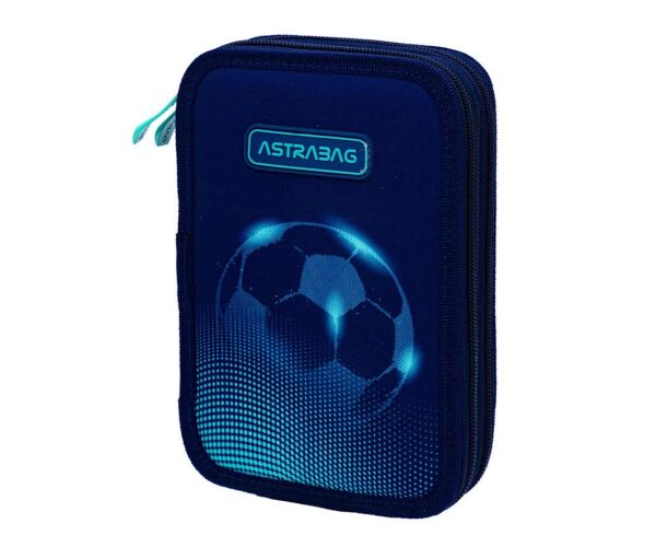 Penál 2 zipy Football light - prázdný