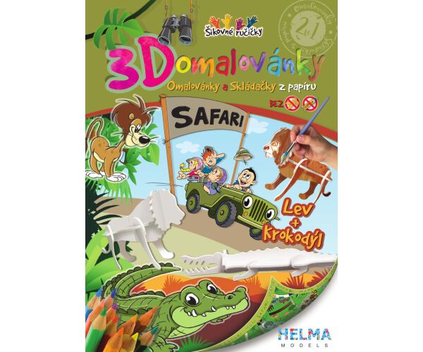 3D omalovánky Safari