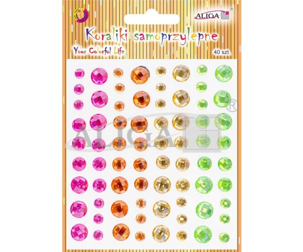 Kamínky samolepící - drahokamy