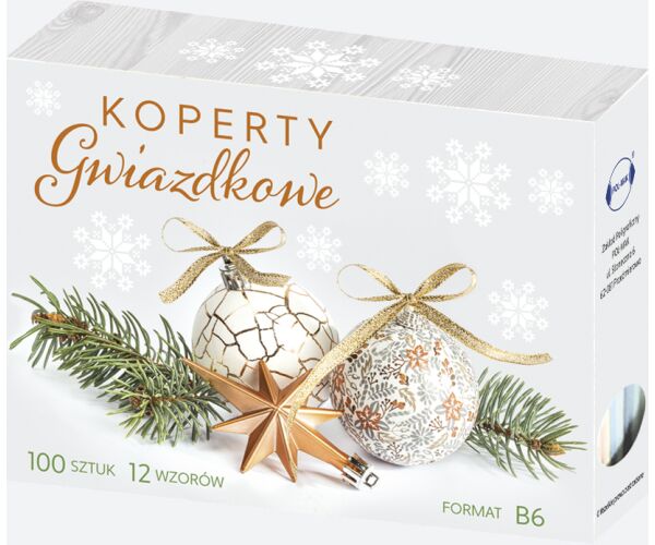 Vánoční obálka B6 mix