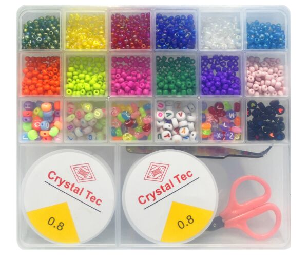 Korálky sada s vlascem 140 ks