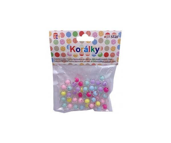 Korálky 10 mm 50 ks mix