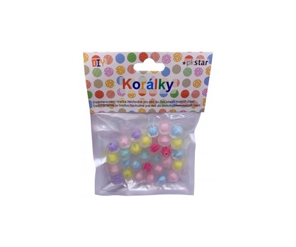 Korálky 12 mm 30 ks mix