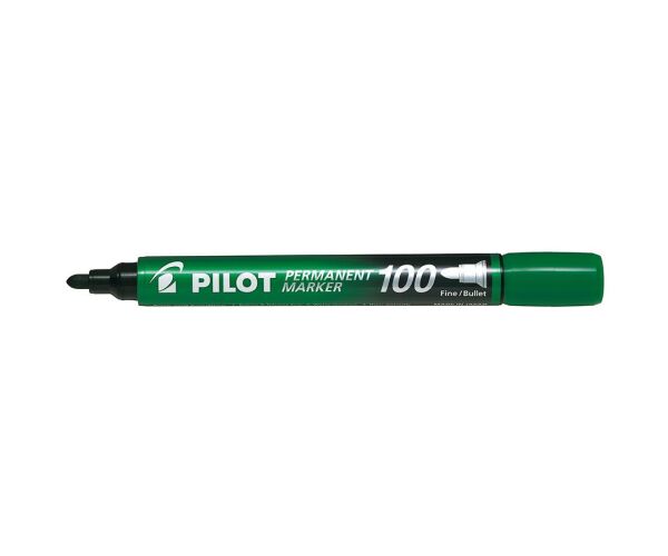 Permanentní popisovač Pilot 100 - zelený