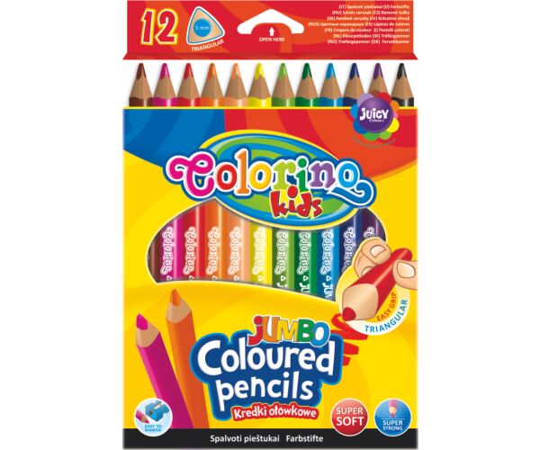 Colorino pastelky Jumbo Trio 12 barev
