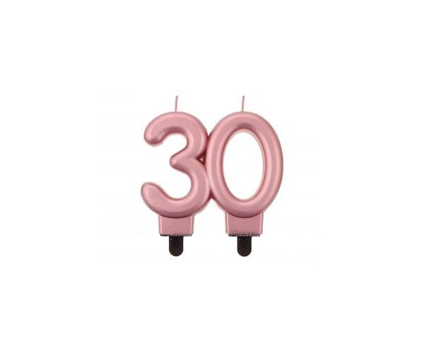 Dortová svíčka č. 30 starorůžová