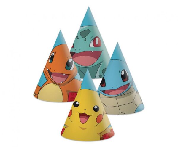 Párty čepička Pokemon 6ks