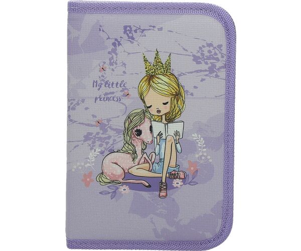Penál 1 zip 2 klopy prázdný Fairy