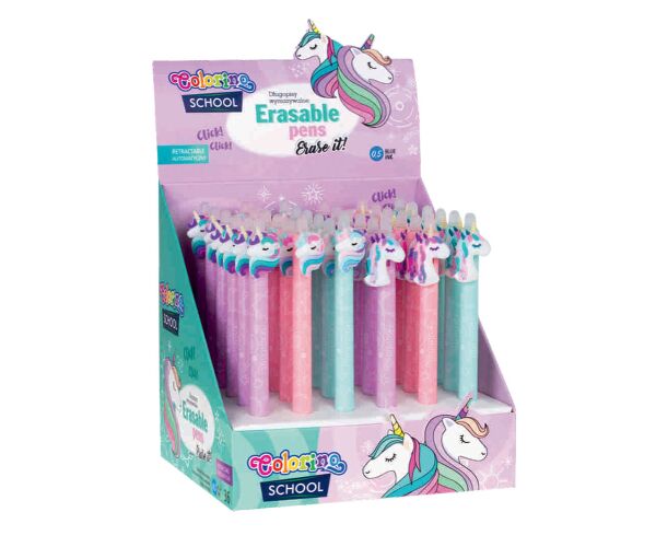 Gumovací pero Colorino Unicorn