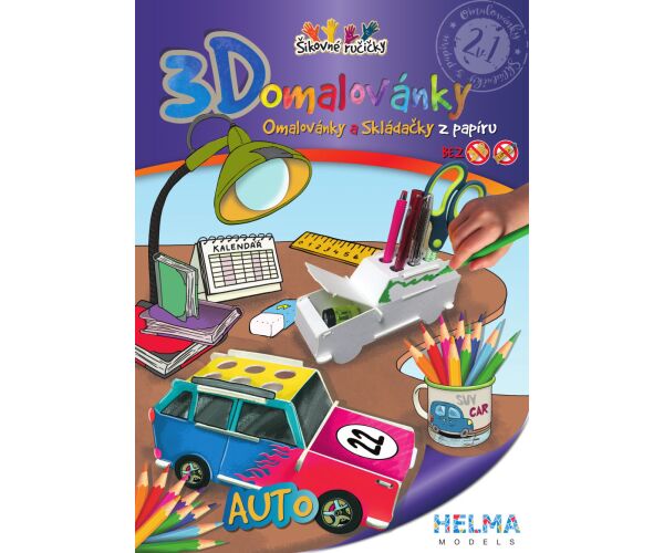 3D omalovánky Auto