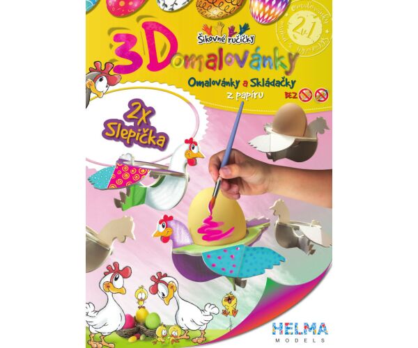 3D omalovánky SD24 Slepička 2ks