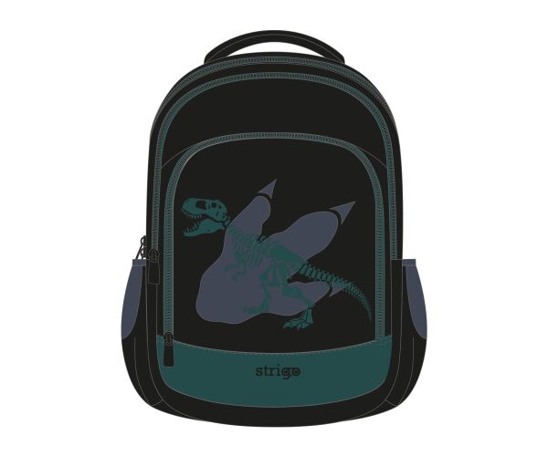 Školní batoh STRIGO MISTY Černý Dinosaurus