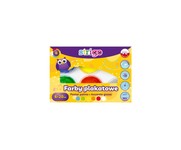 Temperové barvy STRIGO 6 x 20ml