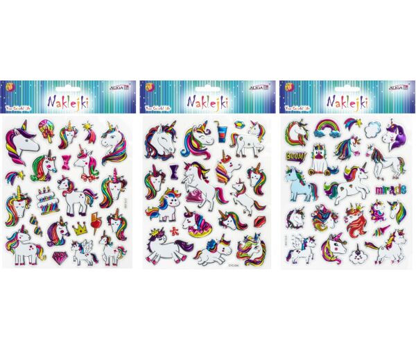 Samolepky jednorožci 16 x 24 cm