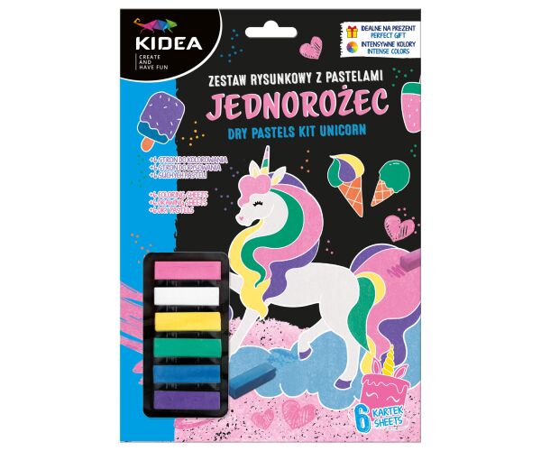 Obrázky s pastelami - Jednorožec