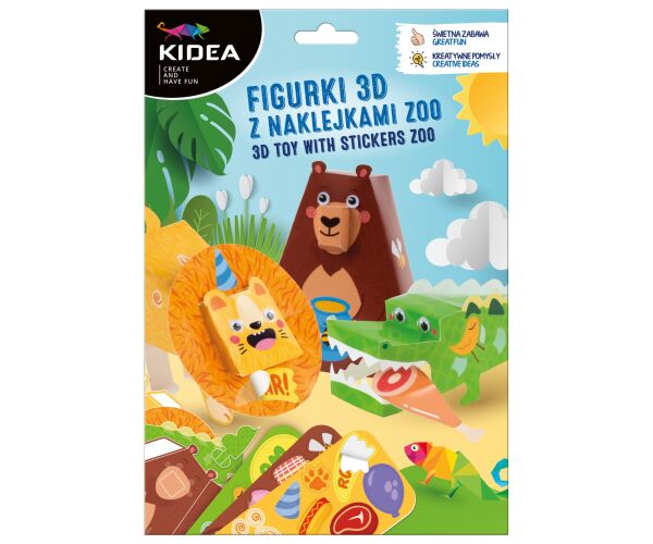 Sada figurek 3D se samolepkami - ZOO