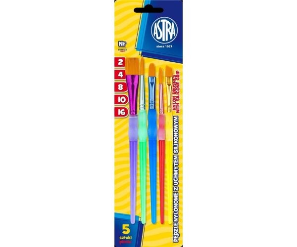 Sada štetců se silikonovým úchopem