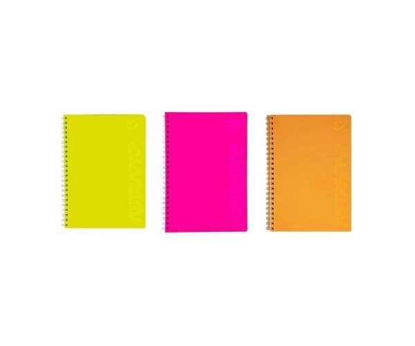 Blok se spirálou Astrapap Fluo A4 linkovaný