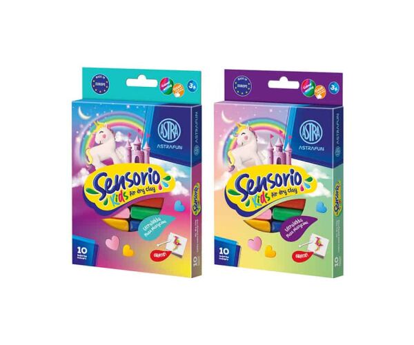ASTRAFUN modelovací hmota odlehčená Unicorn 10 barev