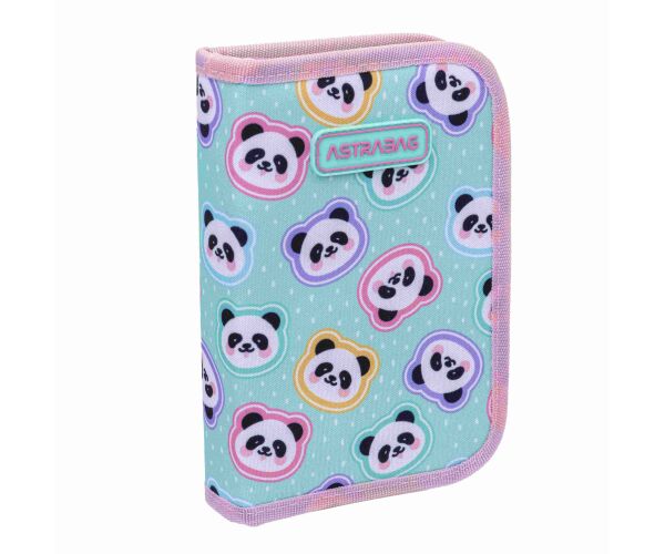 Penál 1 zip Minty Pandas vybavený