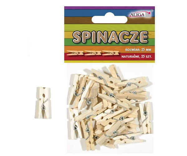 Dřevěné kolíčky natur 48 mm 12 ks