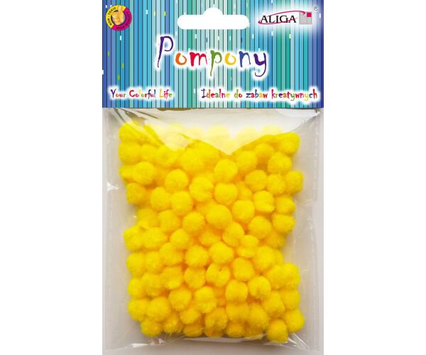 Bambule žluté 1 cm 120 ks