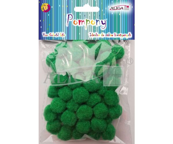 Bambule zelené 2 cm 60 ks