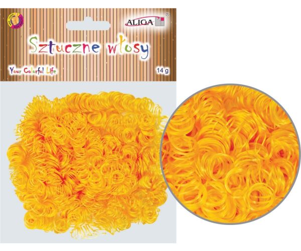 Umělé vlasy pro dekoraci - blond