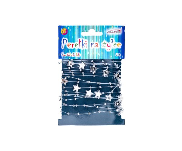 Vlasec 3 m se stříbrnými hvězdičkami 3 a 12 mm