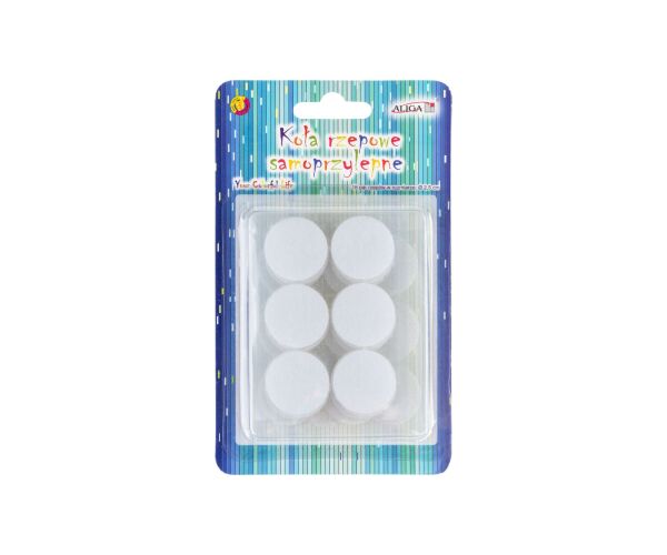 Suché zipy kolečka 2,5 cm samolepící 18 ks