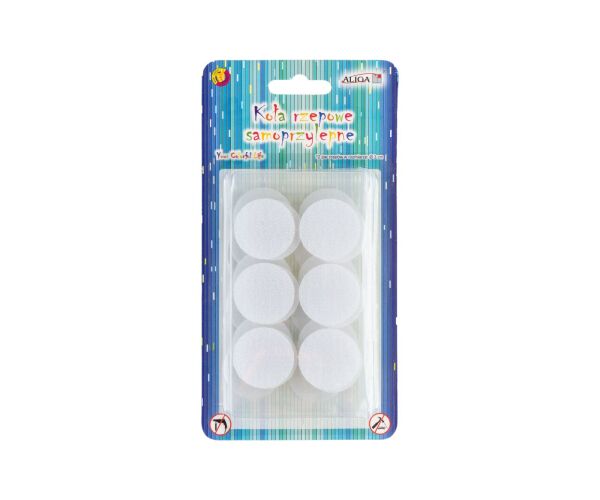 Suché zipy kolečka 3 cm samolepící 12 ks