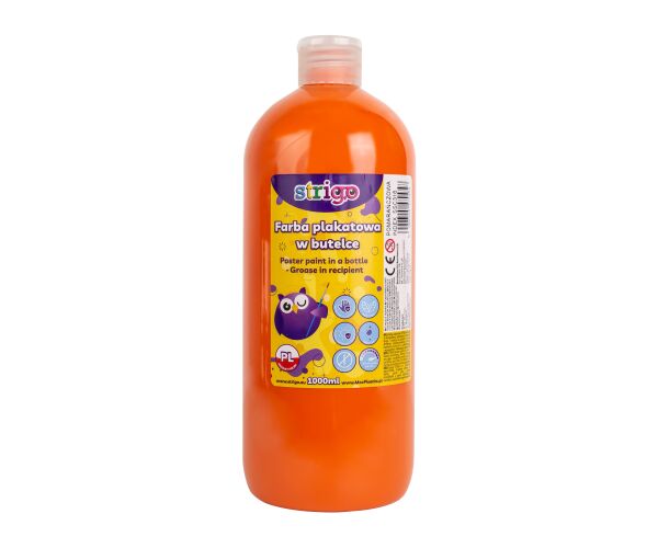 Temperová barva STRIGO 1000 ml - oranžová