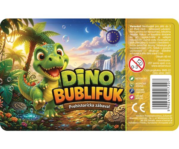 Bublifuk 60ml BMS-22 Dino /12/