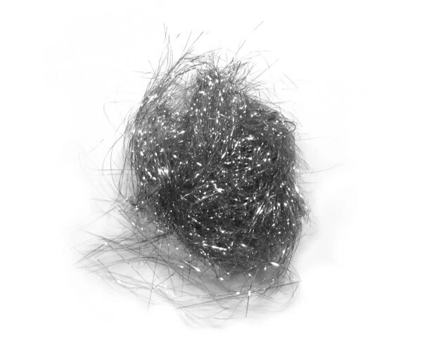 Dekorace k zdobení - andělské vlasy stříbrné 10 g