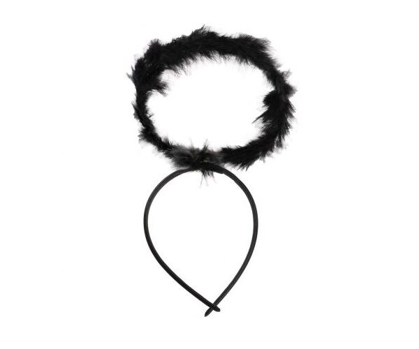 Párty čelenka - černá svatozář